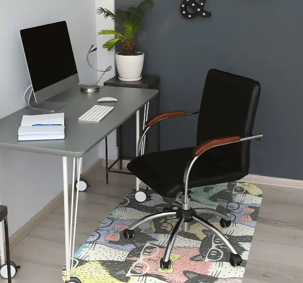 Tapis de chaise de bureau Chats