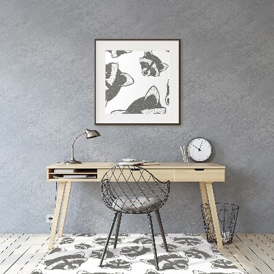 Tapis pour chaise de bureau Raton laveur