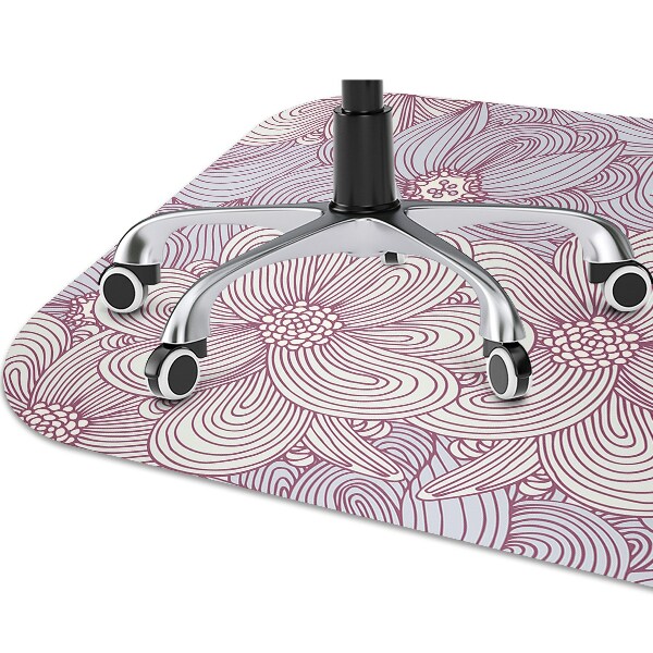 Tapis bureau Fleurs Doodle