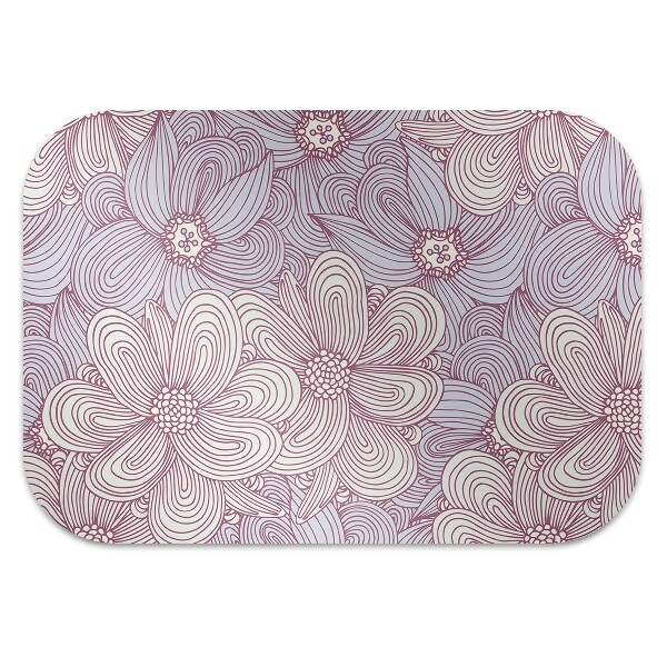 Tapis bureau Fleurs Doodle