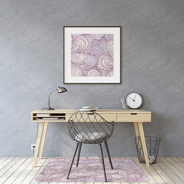 Tapis bureau Fleurs Doodle
