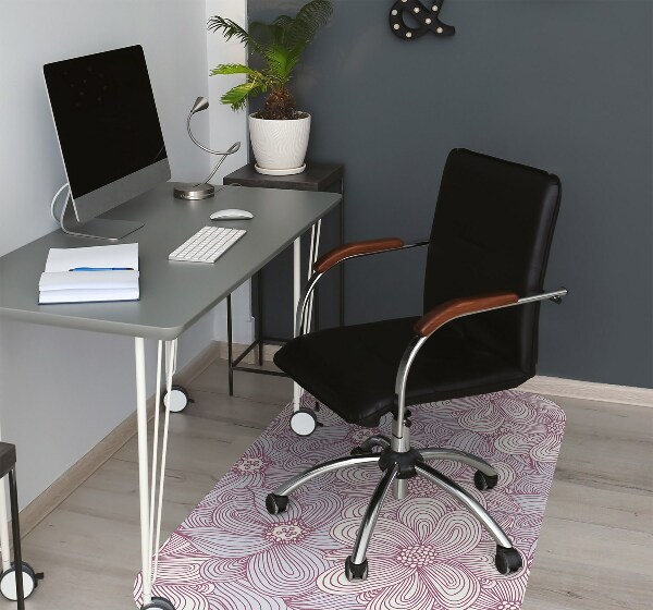 Tapis bureau Fleurs Doodle