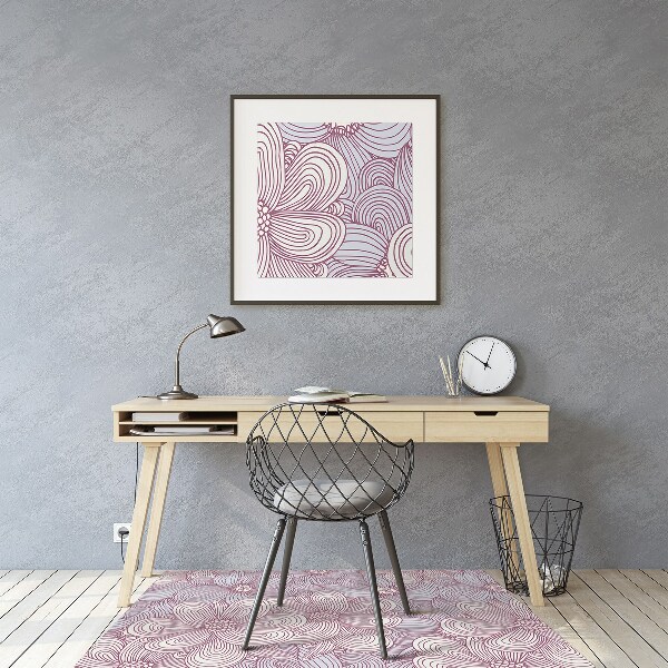 Tapis bureau Fleurs Doodle