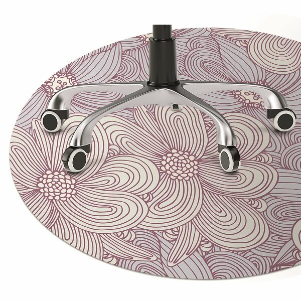 Tapis bureau Fleurs Doodle