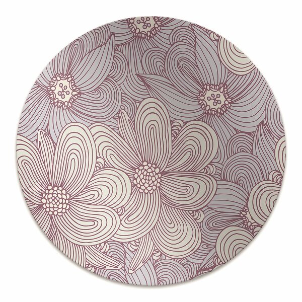 Tapis bureau Fleurs Doodle
