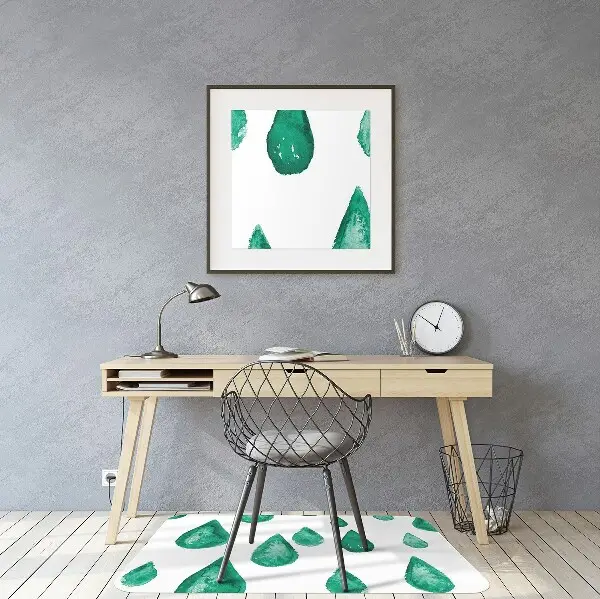 Tapis pour chaise de bureau Gouttes de pluie