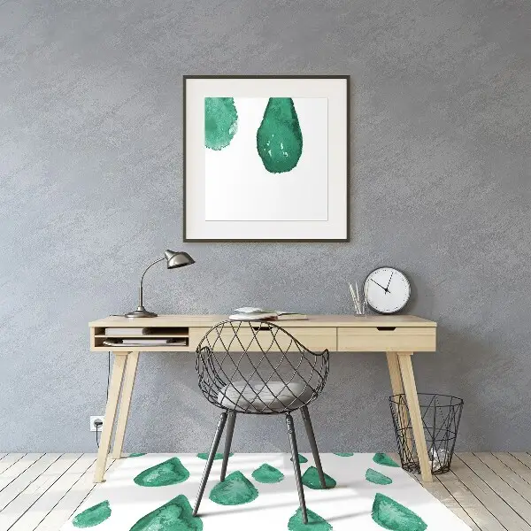 Tapis pour chaise de bureau Gouttes de pluie