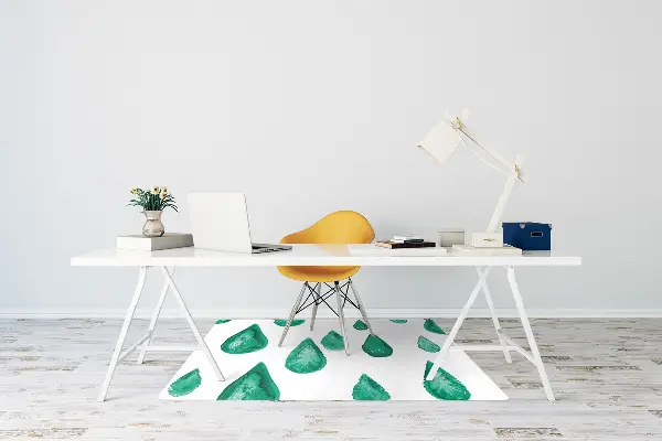 Tapis pour chaise de bureau Gouttes de pluie