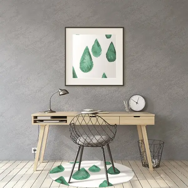 Tapis pour chaise de bureau Gouttes de pluie