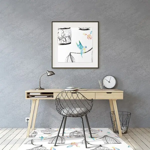 Tapis fauteuil bureau do biura Cages d'oiseaux