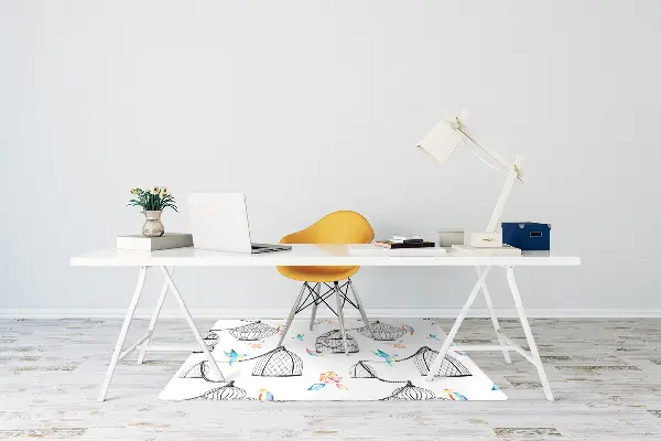 Tapis fauteuil bureau do biura Cages d'oiseaux