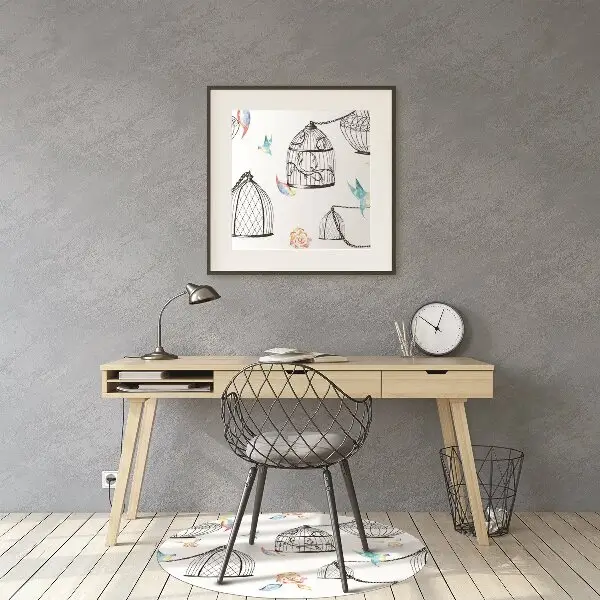 Tapis fauteuil bureau do biura Cages d'oiseaux