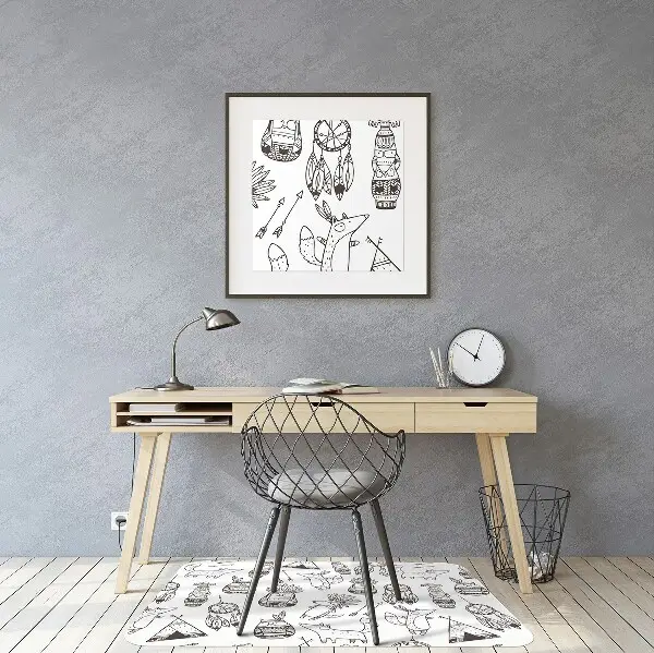 Tapis pour chaise de bureau Dessin animé