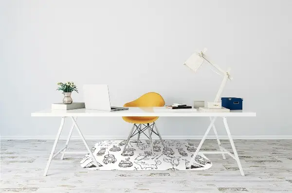Tapis pour chaise de bureau Dessin animé
