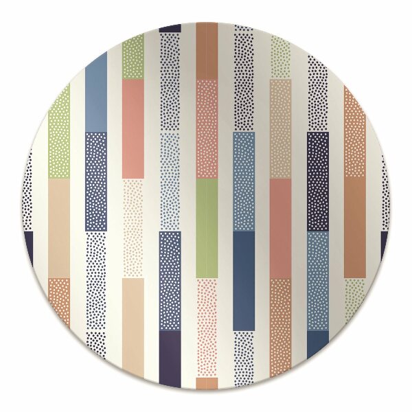 Tapis pour chaise de bureau Rayures colorées