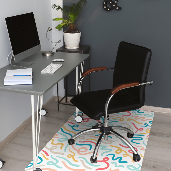Tapis pour chaise de bureau Calligraphie