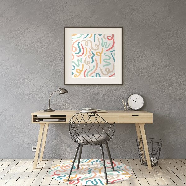 Tapis pour chaise de bureau Calligraphie