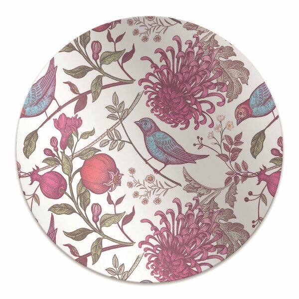 Tapis pour chaise de bureau Oiseaux et fleurs
