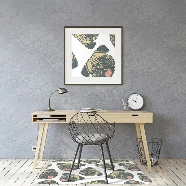 Tapis de chaise de bureau Carlin