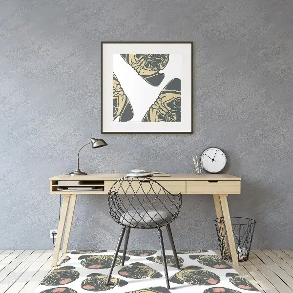 Tapis de chaise de bureau Carlin