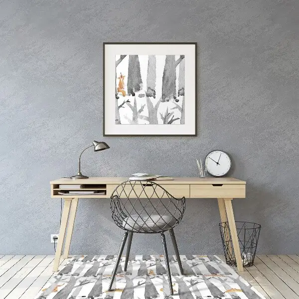 Tapis bureau Liski dans la forêt