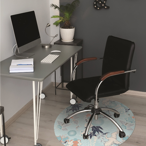 Tapis de chaise de bureau Héron