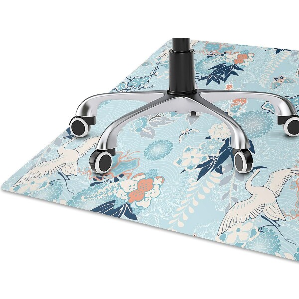 Tapis de chaise de bureau Héron