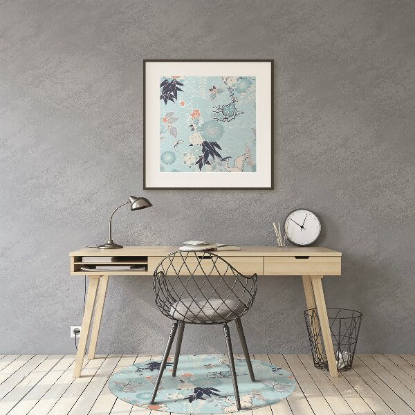 Tapis de chaise de bureau Héron