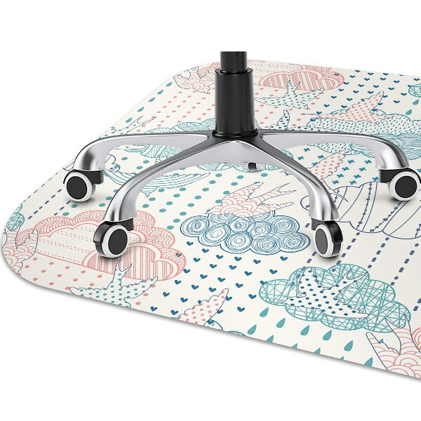 Tapis de chaise de bureau Nuages ​​et points