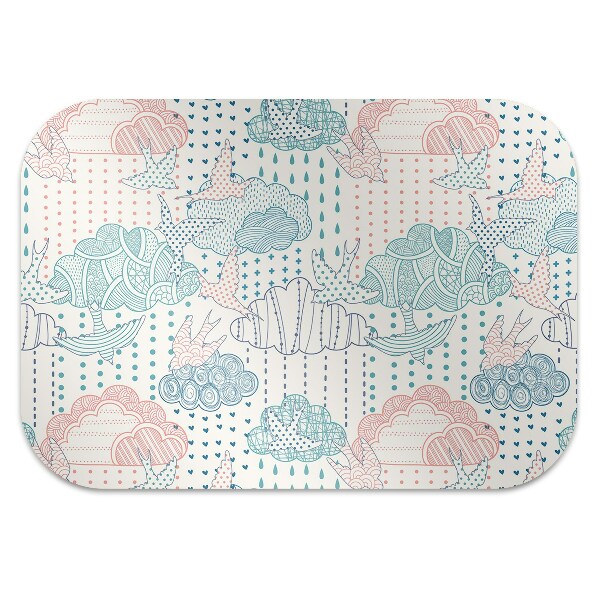 Tapis de chaise de bureau Nuages ​​et points