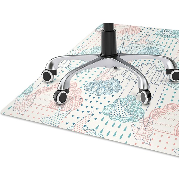 Tapis de chaise de bureau Nuages ​​et points