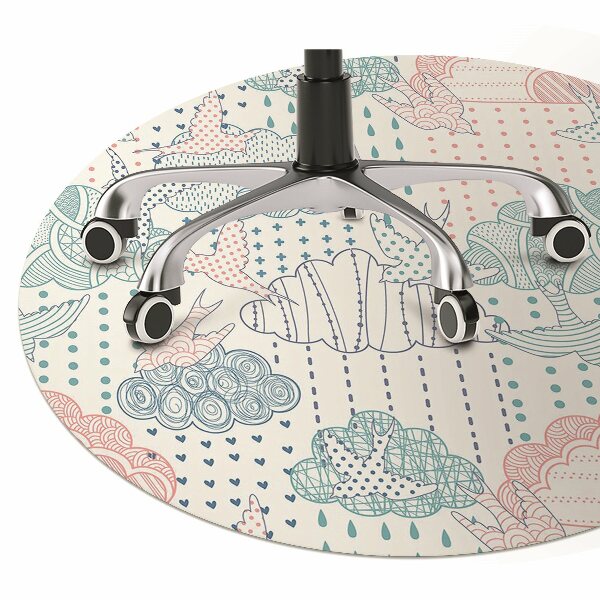Tapis de chaise de bureau Nuages ​​et points