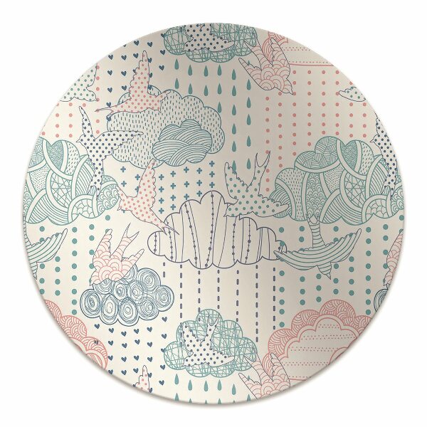 Tapis de chaise de bureau Nuages ​​et points