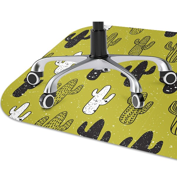 Tapis de chaise de bureau Cactus