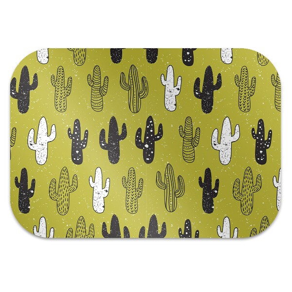 Tapis de chaise de bureau Cactus