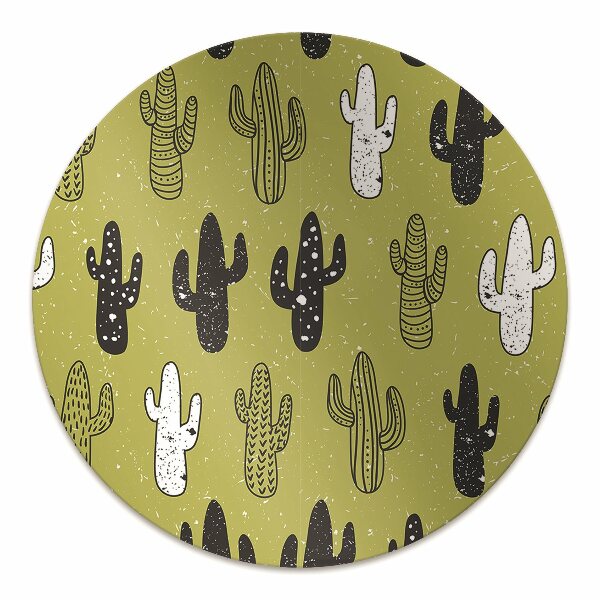Tapis de chaise de bureau Cactus