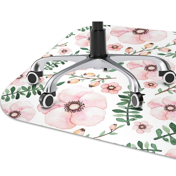 Tapis de chaise de bureau Fleur