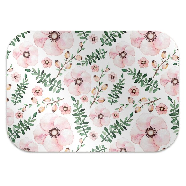 Tapis de chaise de bureau Fleur