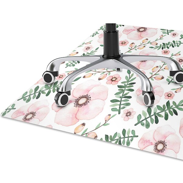 Tapis de chaise de bureau Fleur
