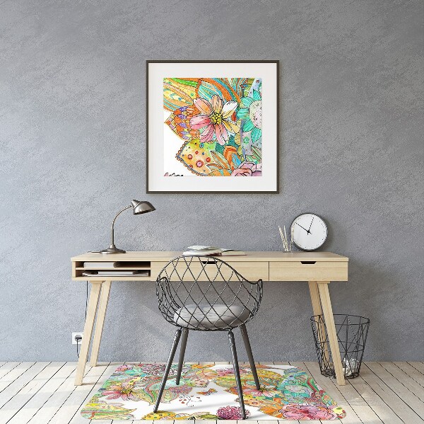 Tapis de chaise Modèle de mandala