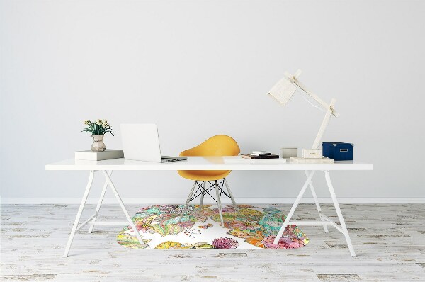 Tapis de chaise Modèle de mandala