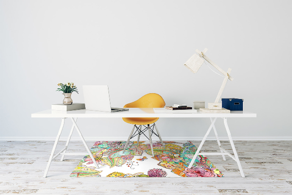 Tapis de chaise Modèle de mandala