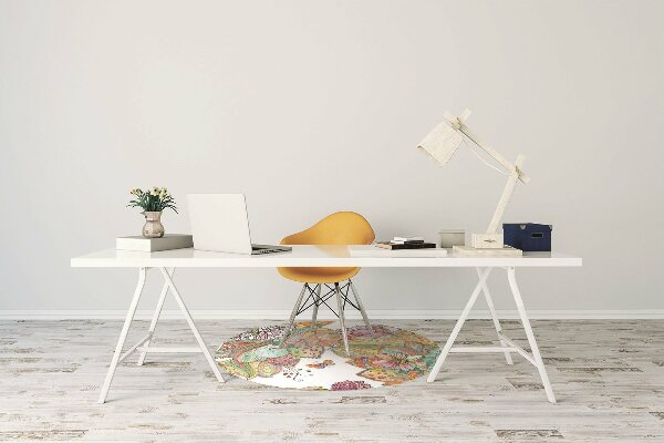 Tapis de chaise Modèle de mandala