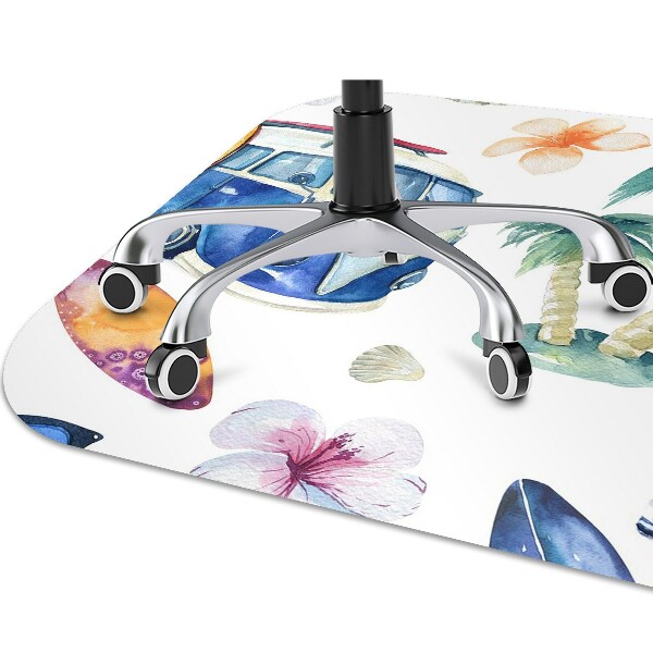 Tapis de chaise Plage de surfer