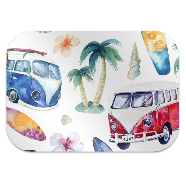 Tapis de chaise Plage de surfer