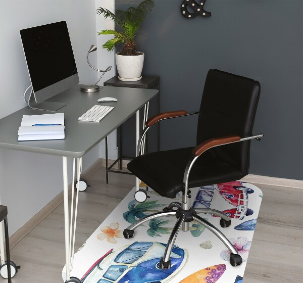 Tapis de chaise Plage de surfer
