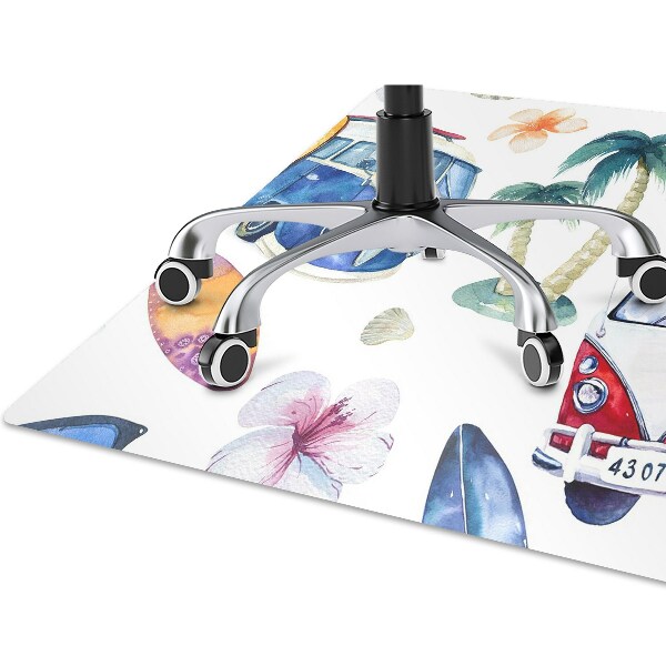 Tapis de chaise Plage de surfer