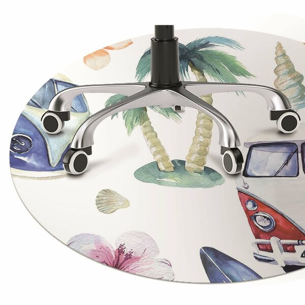 Tapis de chaise Plage de surfer