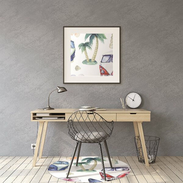 Tapis de chaise Plage de surfer