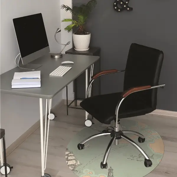 Tapis de chaise Carte au trésor